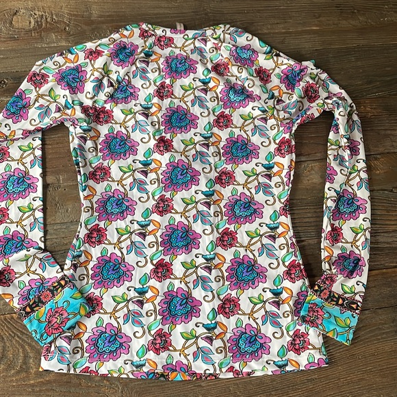 Nanette Lepore Rosarito long sleeve rash, guard, NWOT size extra small - Picture 7 of 8
